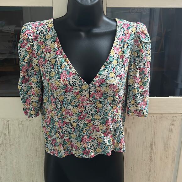 Nasty Gal Collection Floral Blouse - Picture 1 of 7